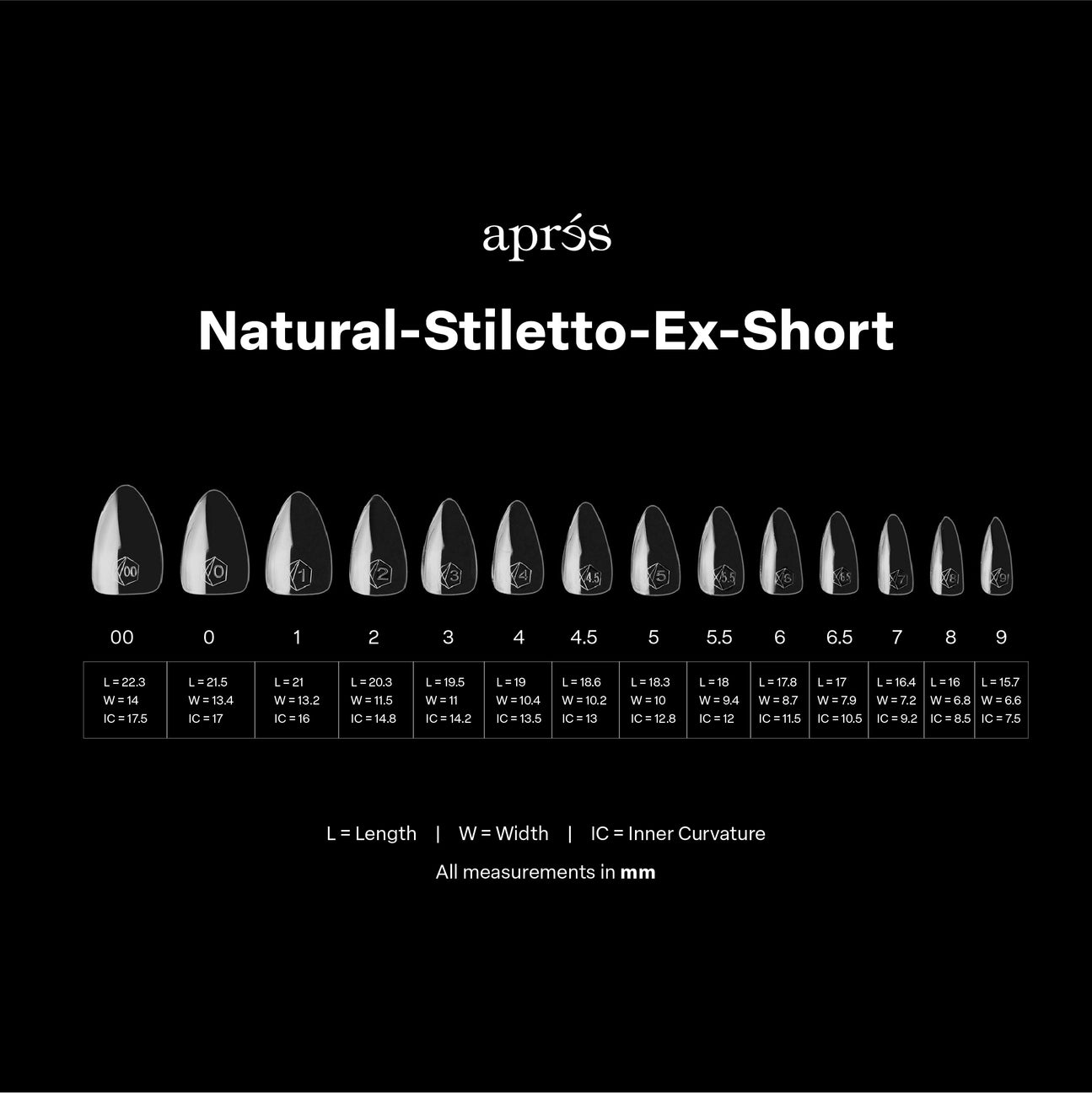 Gel-X® Natural Stiletto Extra Short Nail Tips – Mini Box (280pcs)