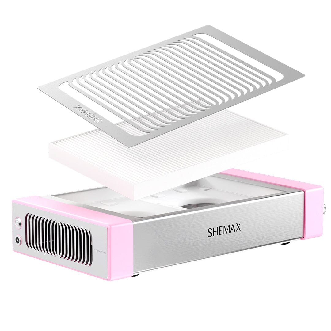 New Shemax Style Pro Pastel Pink — Professional manicure nail dust collector