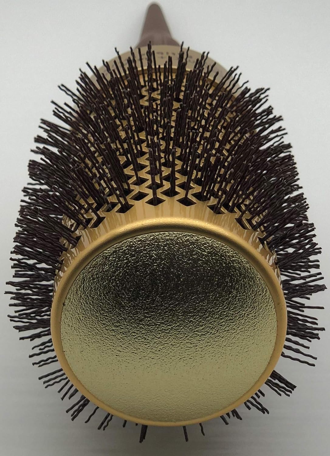 Round Hair Brush – Extra Large 53mm Barrel – Lightweight Gold Styling Tool for Volume and Blow Drying