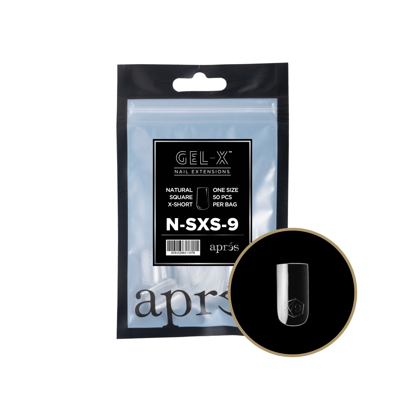 Gel-X® Natural Almond Extra Short Refill Bag – Size 00 (50pcs)