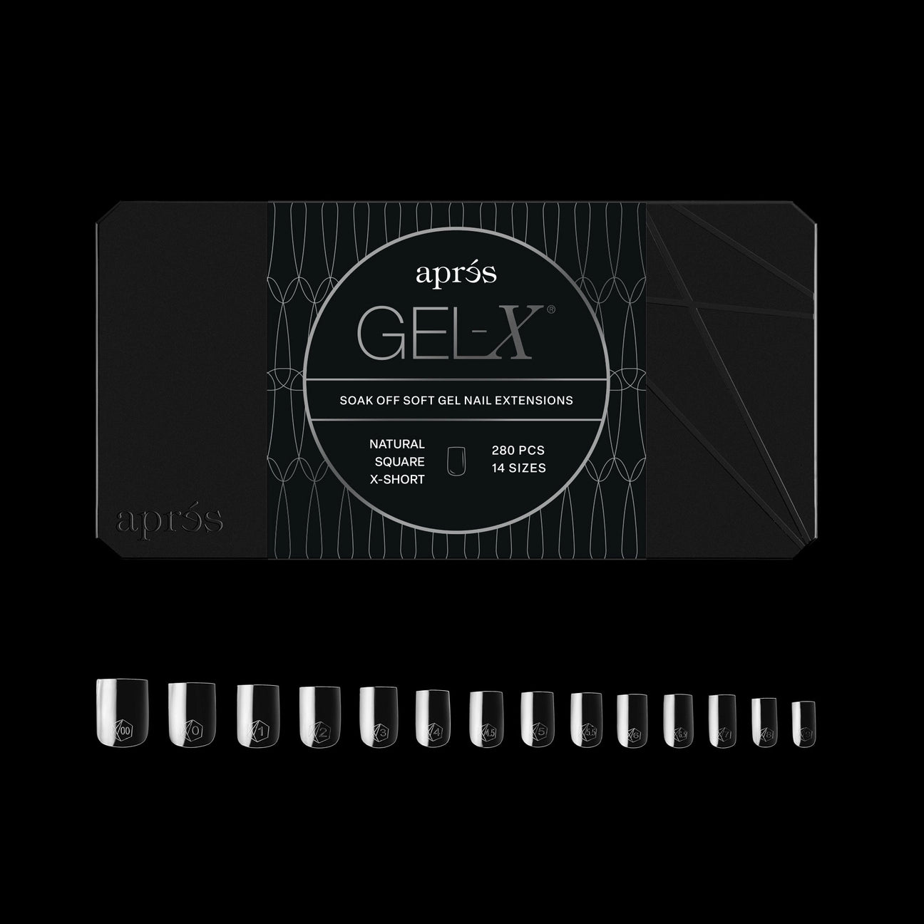Gel-X® Natural Square Extra Short Nail Tips – Mini Box (280pcs)
