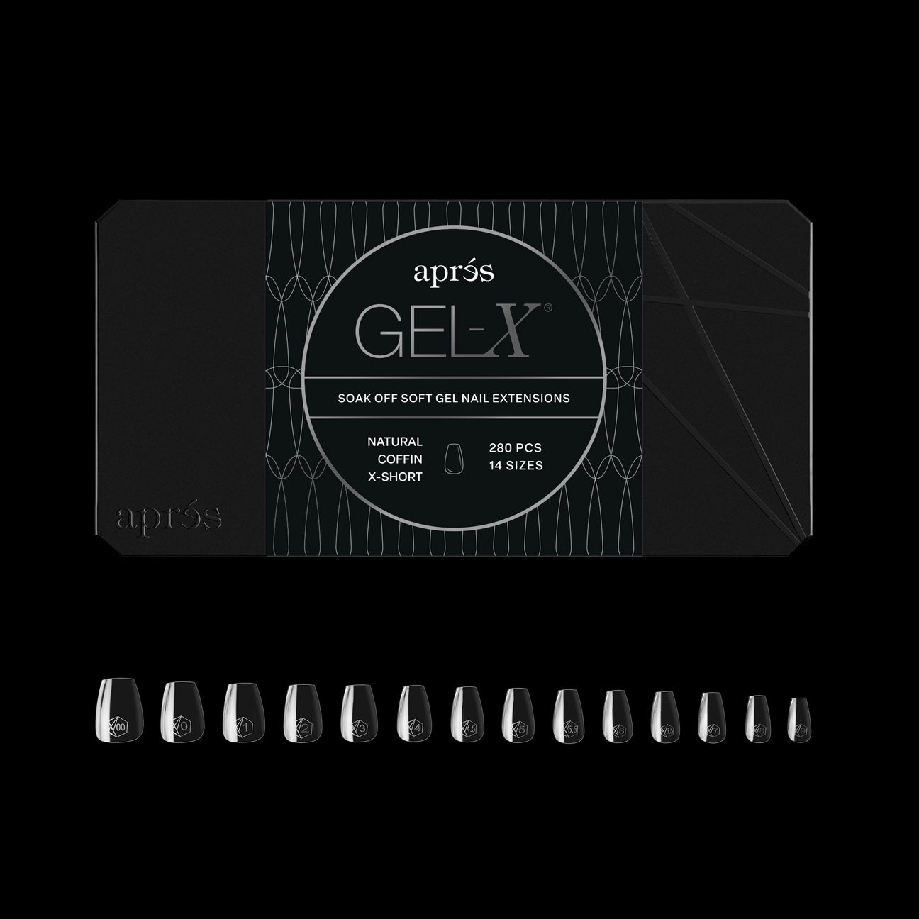 Gel-X® Natural Coffin Extra Short Nail Tips – Mini Box (280pcs)