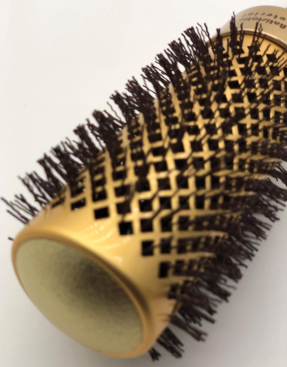 Round Hair Brush – Large 43mm Gold Barrel – Professional Styling Brush for Blow Drying & Volume