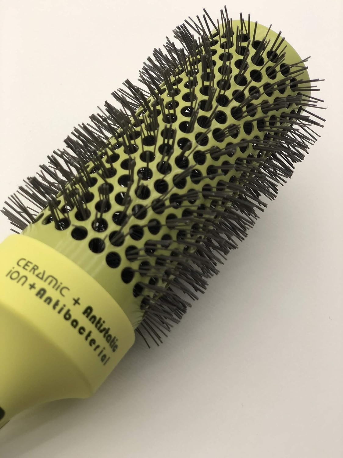 Thermal Round Hair Brush with Retractable Sectioning Pick (Large 43mm, Dark Green)