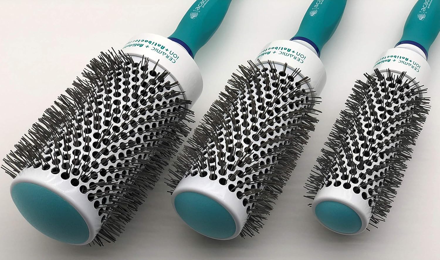 Antystatic Thermal Round Hair Brush (Medium 33mm, Green)