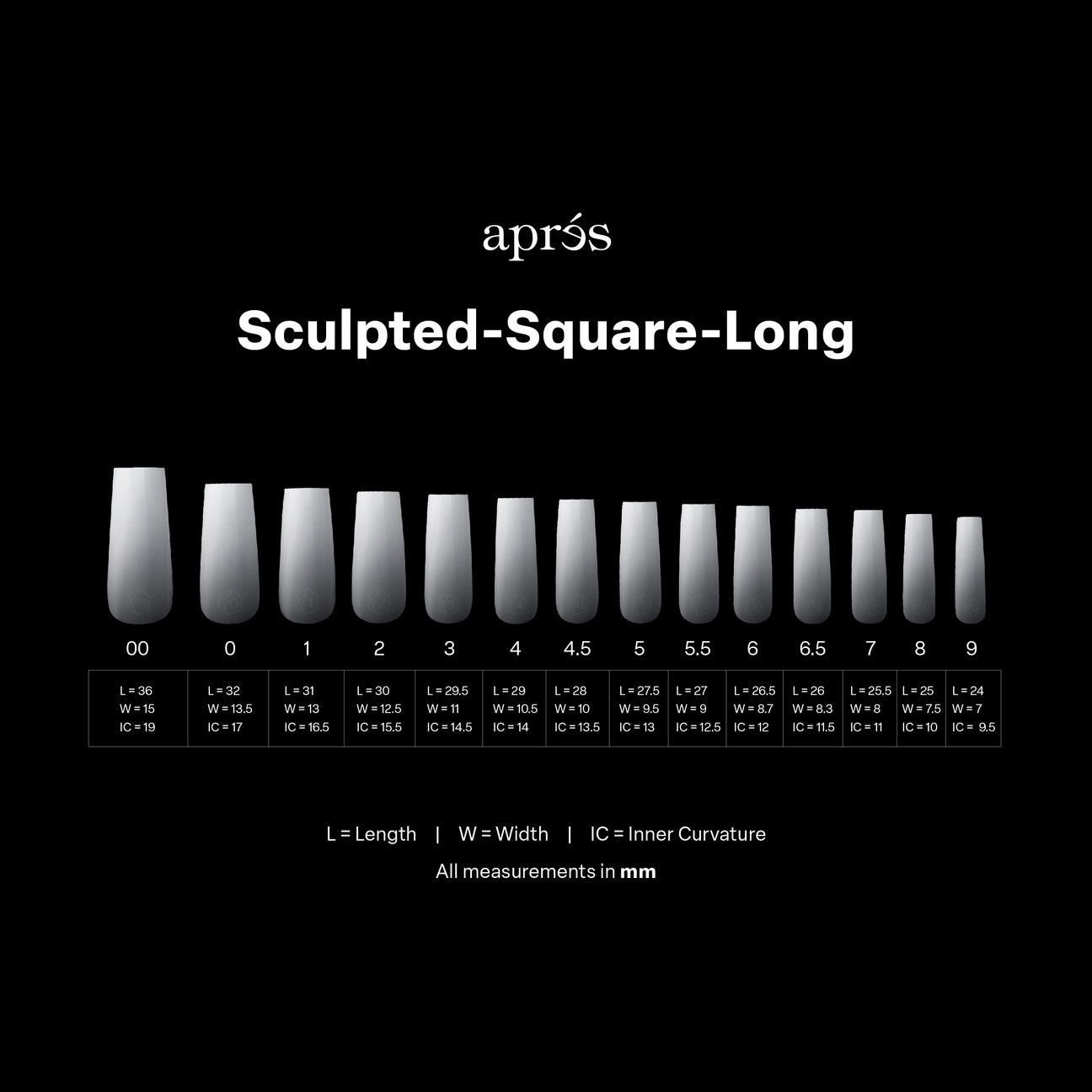 Ombré Gel-X® Sculpted Square Long Tip Box – 210pcs