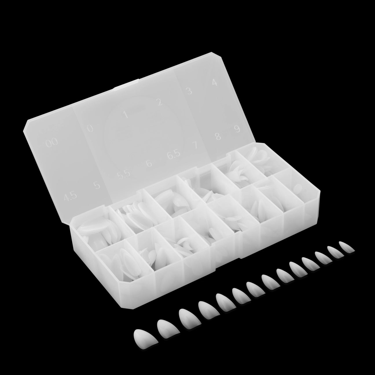 Ombré Gel-X® Natural Almond Medium Tip Box – 210pcs