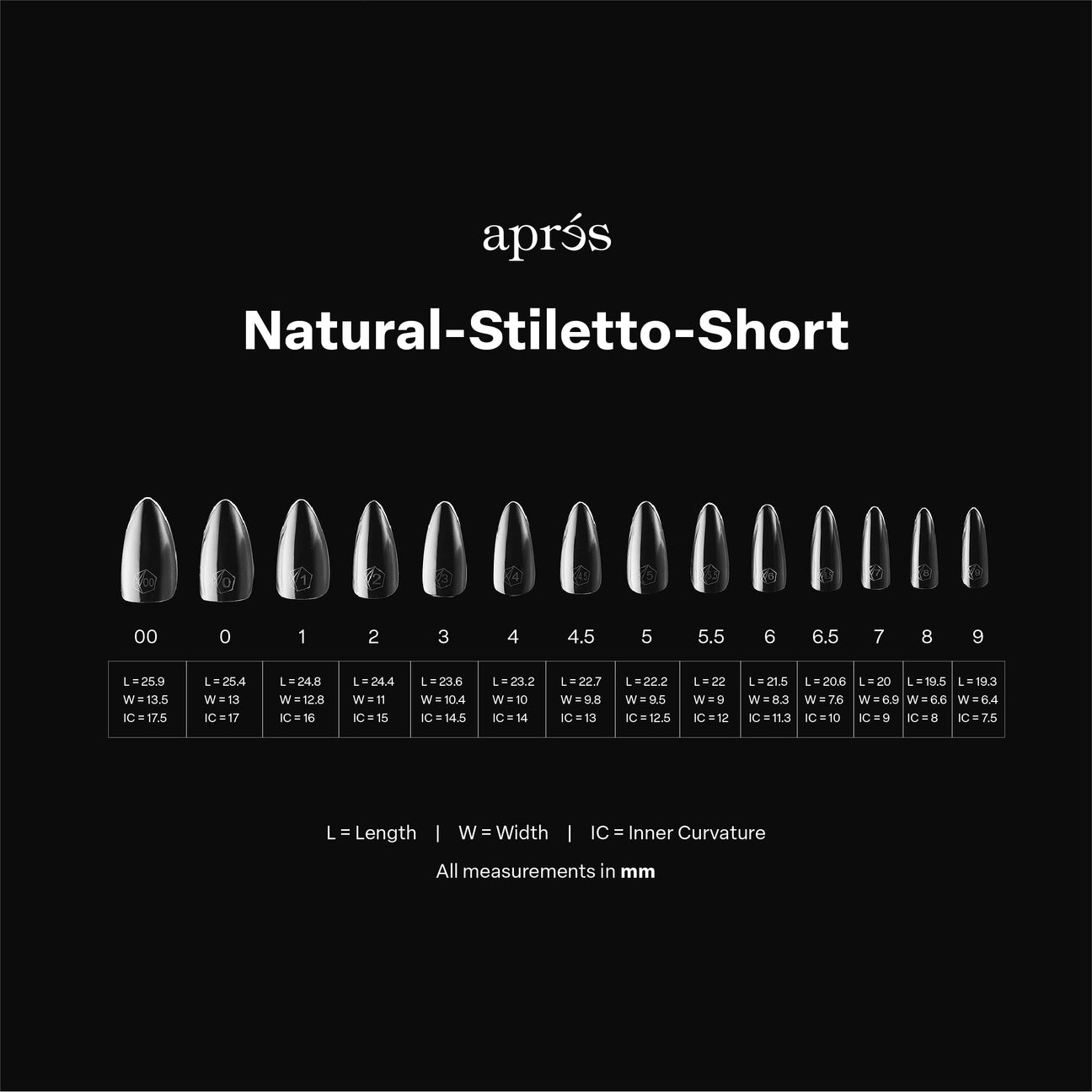 Gel-X® Natural Stiletto Short Nail Tips – Mini Box (280pcs)