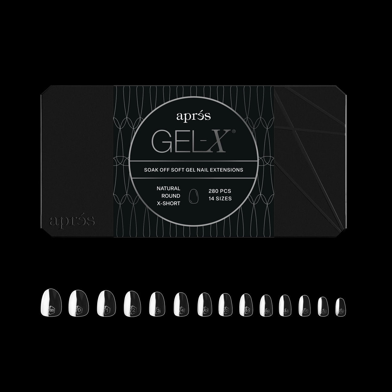 Gel-X® Natural Round Extra Short Nail Tips – Mini Box (280pcs)