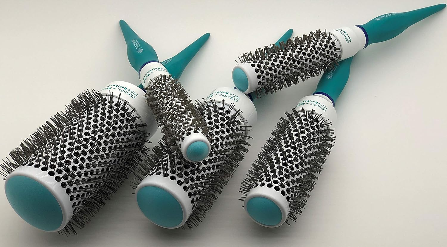 Antystatic Thermal Round Hair Brush (X-Large 53mm, Green)