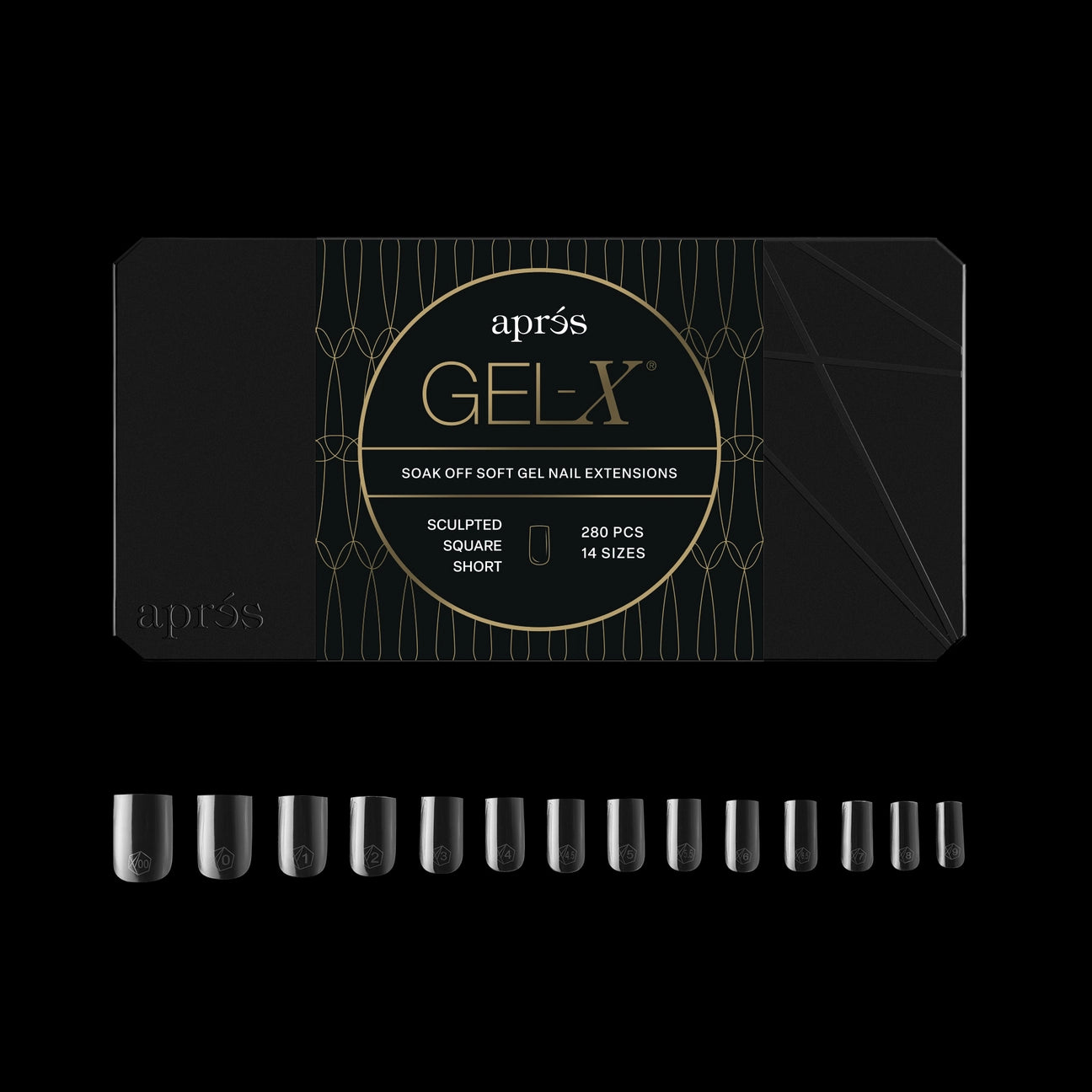 Gel-X® Sculpted Square Short Nail Tips – Mini Box (280pcs)