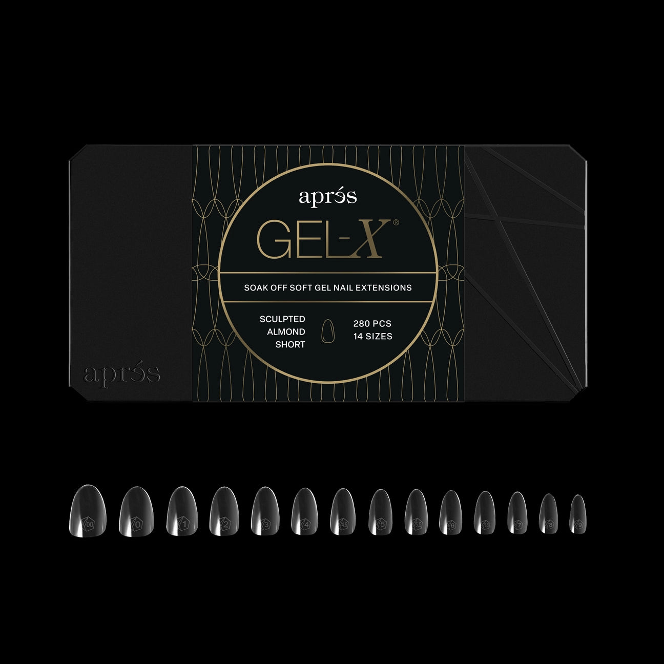 Gel-X® Sculpted Almond Short Nail Tips – Mini Box (280pcs)