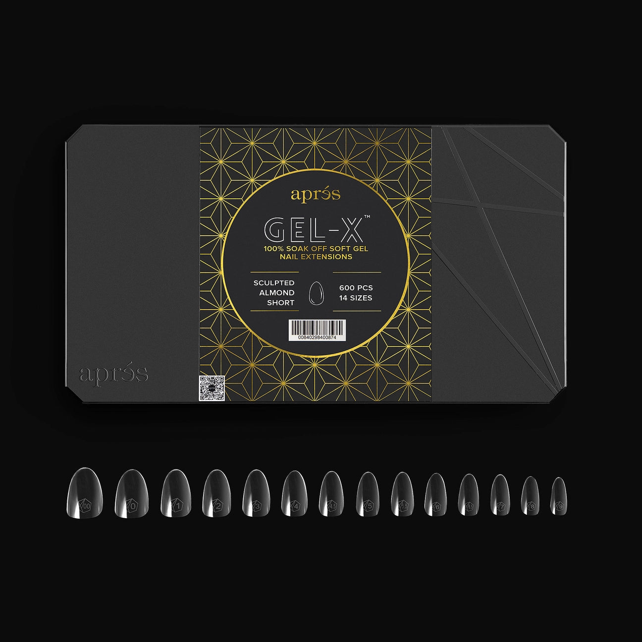 Gel-X Natural Coffin Medium Box of Tips 2.0 (600pcs)