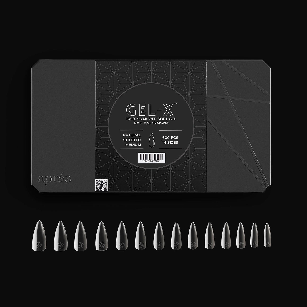 Gel-X Natural Coffin Medium Box of Tips 2.0 (600pcs)