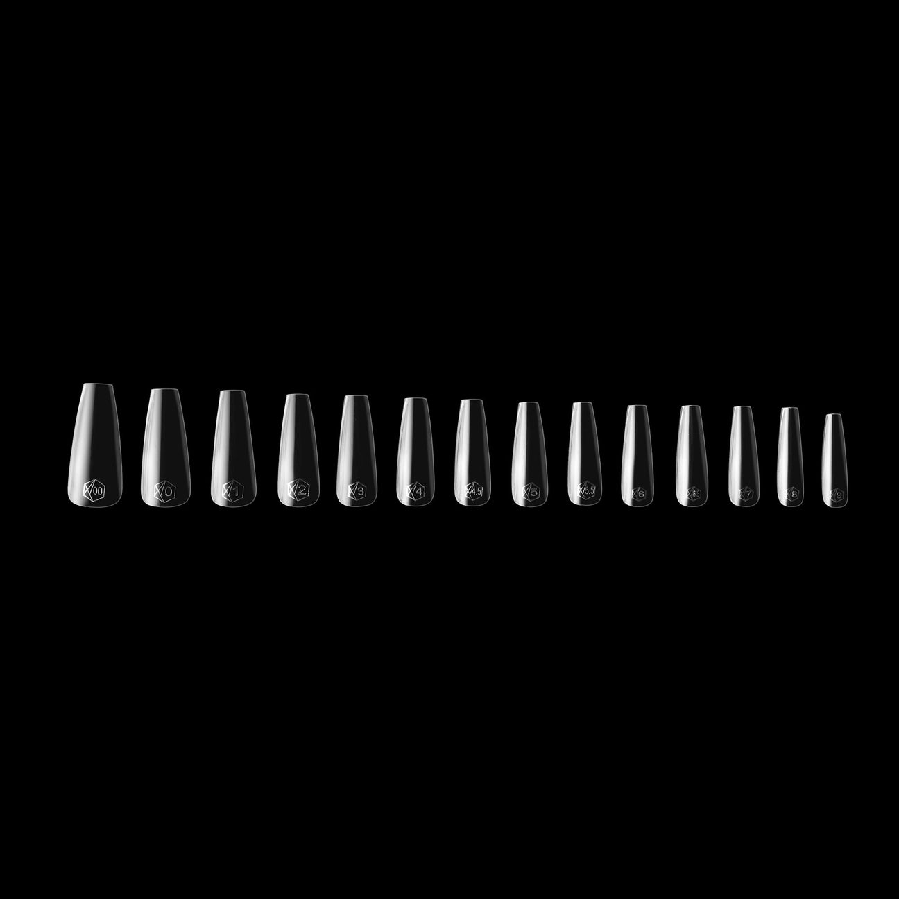Gel-X® Natural Coffin Long Nail Tips – Mini Box (280pcs)
