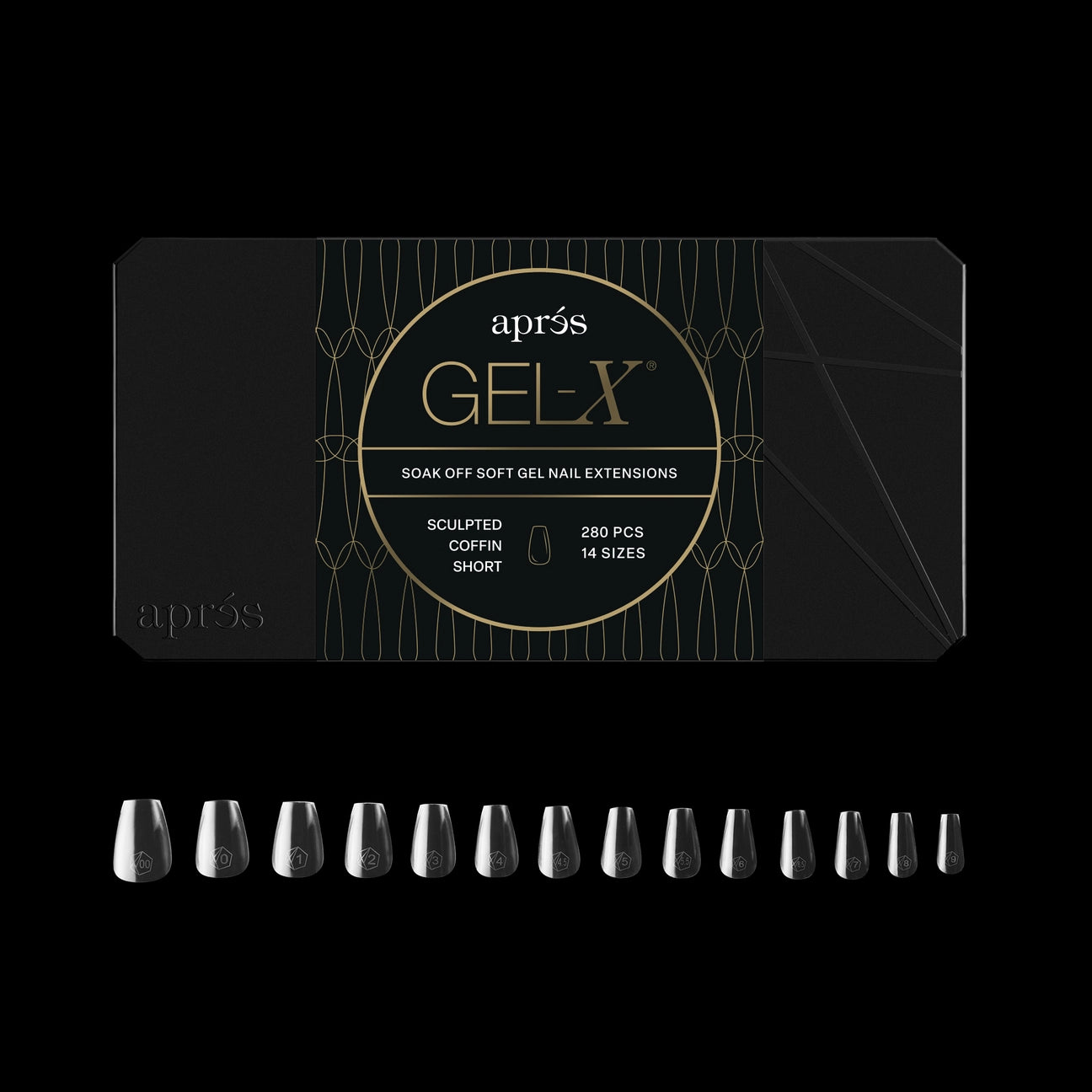 Gel-X® Sculpted Coffin Short Nail Tips – Mini Box (280pcs)