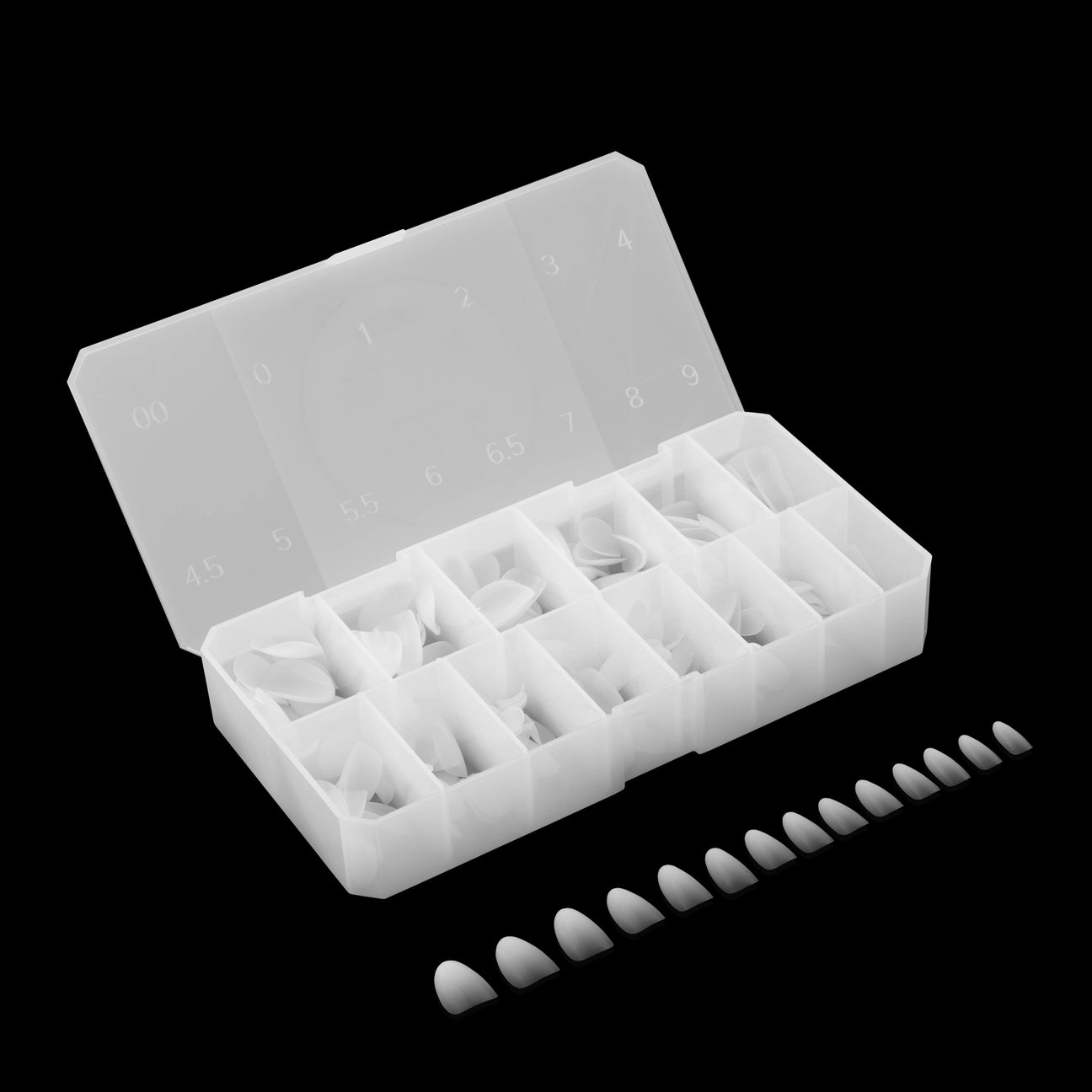 Ombré Gel-X® Natural Round Short Tip Box – 210pcs
