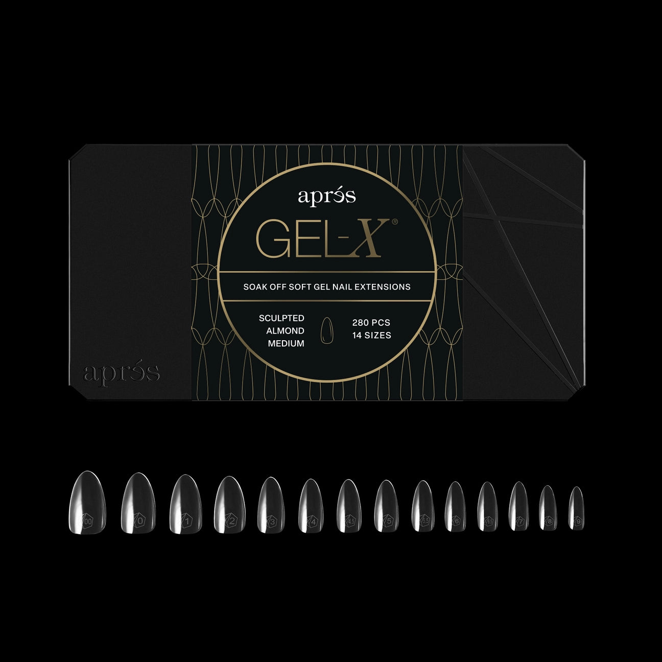 Gel-X® Sculpted Almond Medium Nail Tips – Mini Box (280pcs)