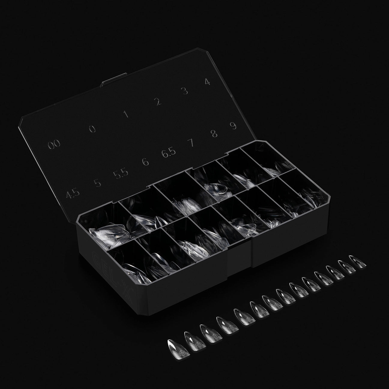 Gel-X® Sculpted Stiletto Medium Nail Tips – Mini Box (280pcs)