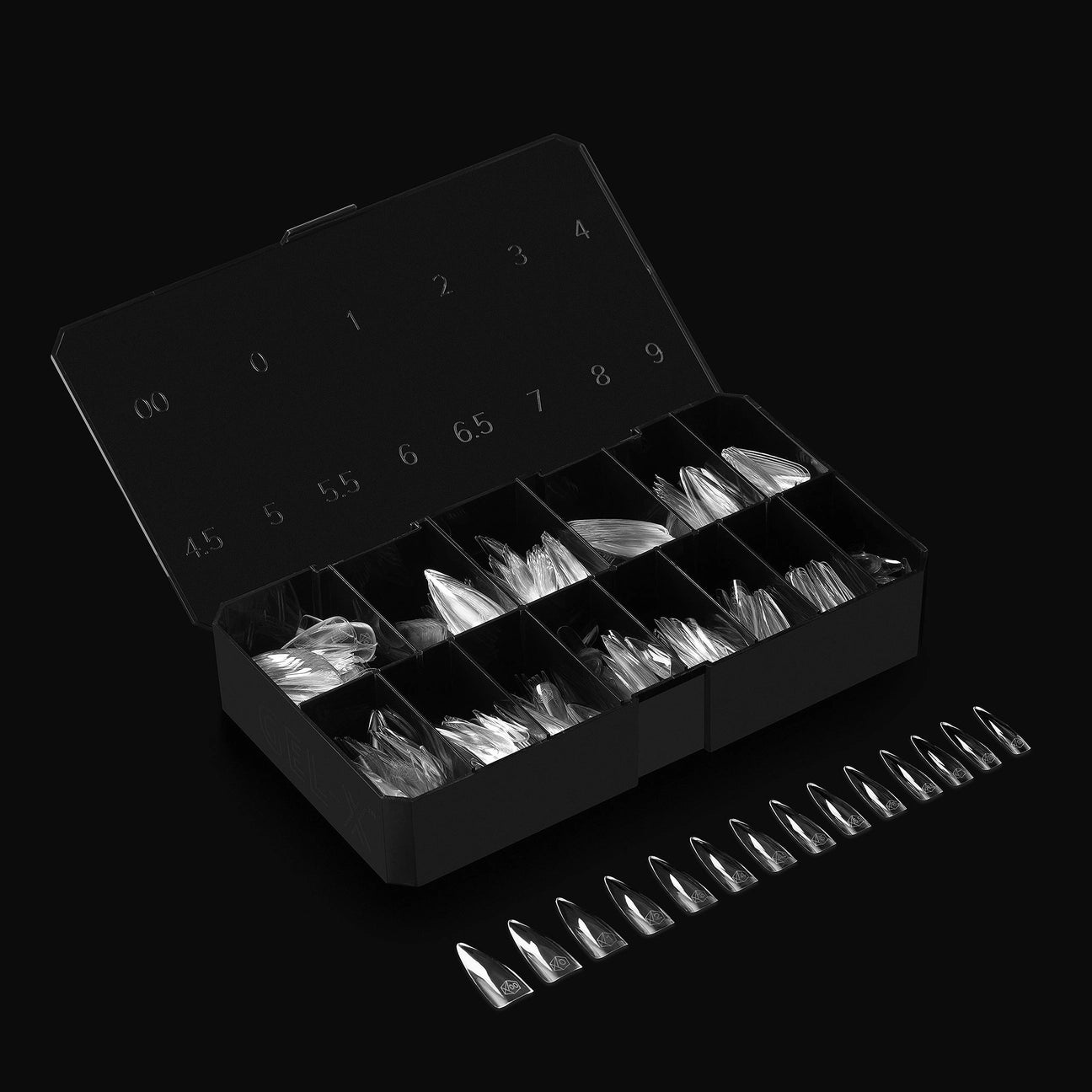 Gel-X® Natural Stiletto Long Nail Tips – Mini Box (280pcs)