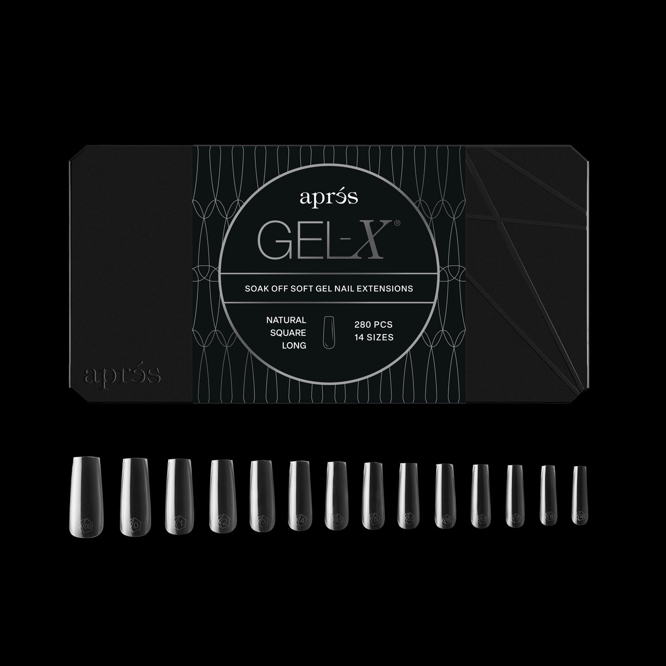 Gel-X® Natural Square Long Nail Tips – Mini Box (280pcs)