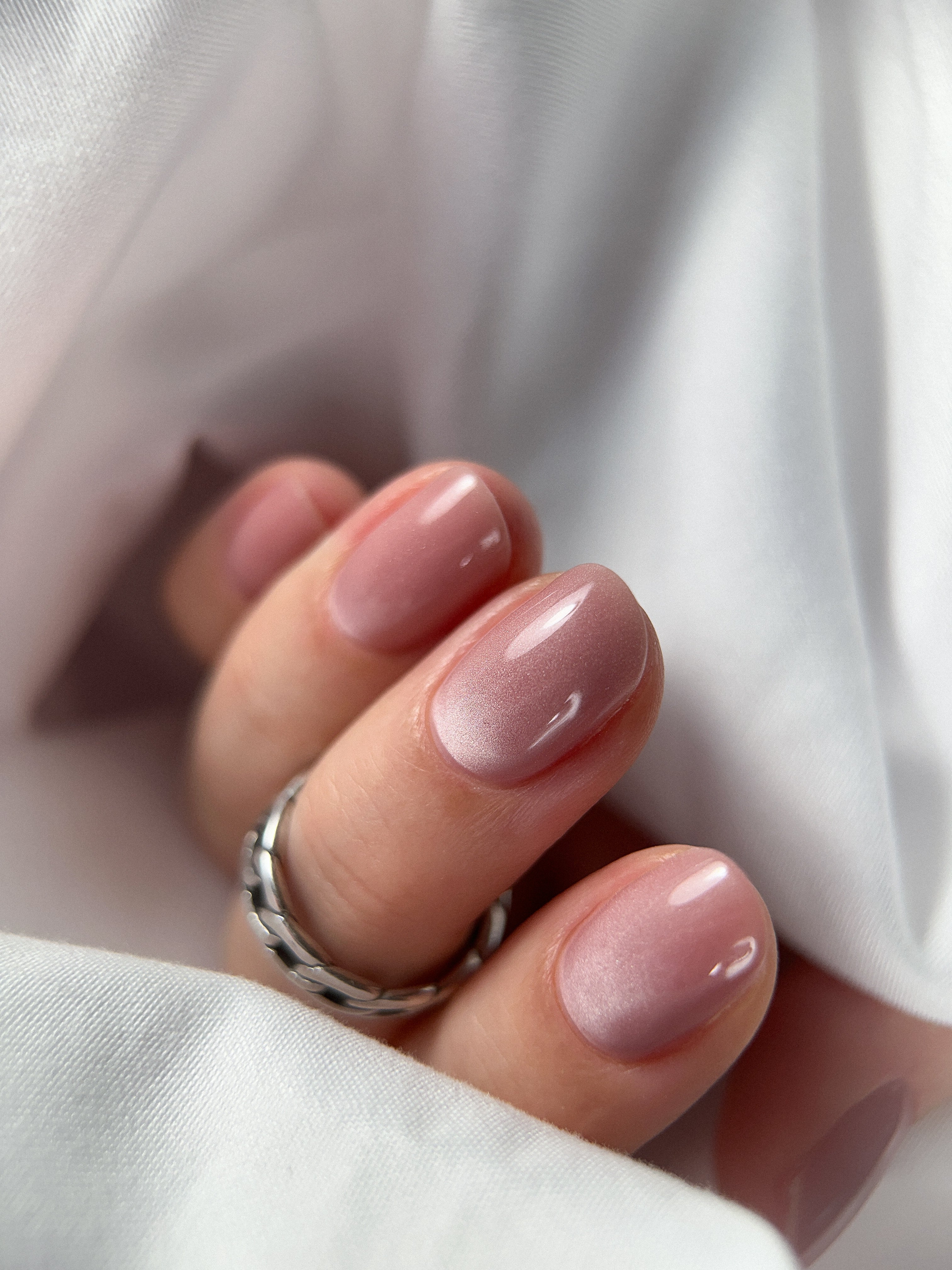 Gel Polish Korean Cat Eye - Bare Rose