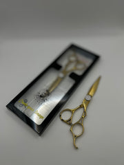Baron Professional Gold Hair Cutting Scissors – Stainless Steel Salon Shears