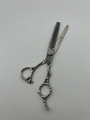 Baron Professional Hair Thinning Scissors – Stainless Steel Texturizing Shears (Silver)