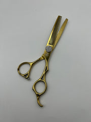 Baron Professional Gold Hair Thinning Scissors – Stainless Steel Texturizing Shears