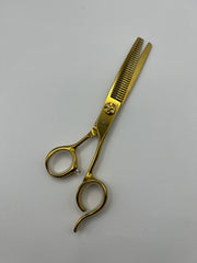 Baron Professional Gold Hair Thinning Scissors – Stainless Steel Texturizing Shears