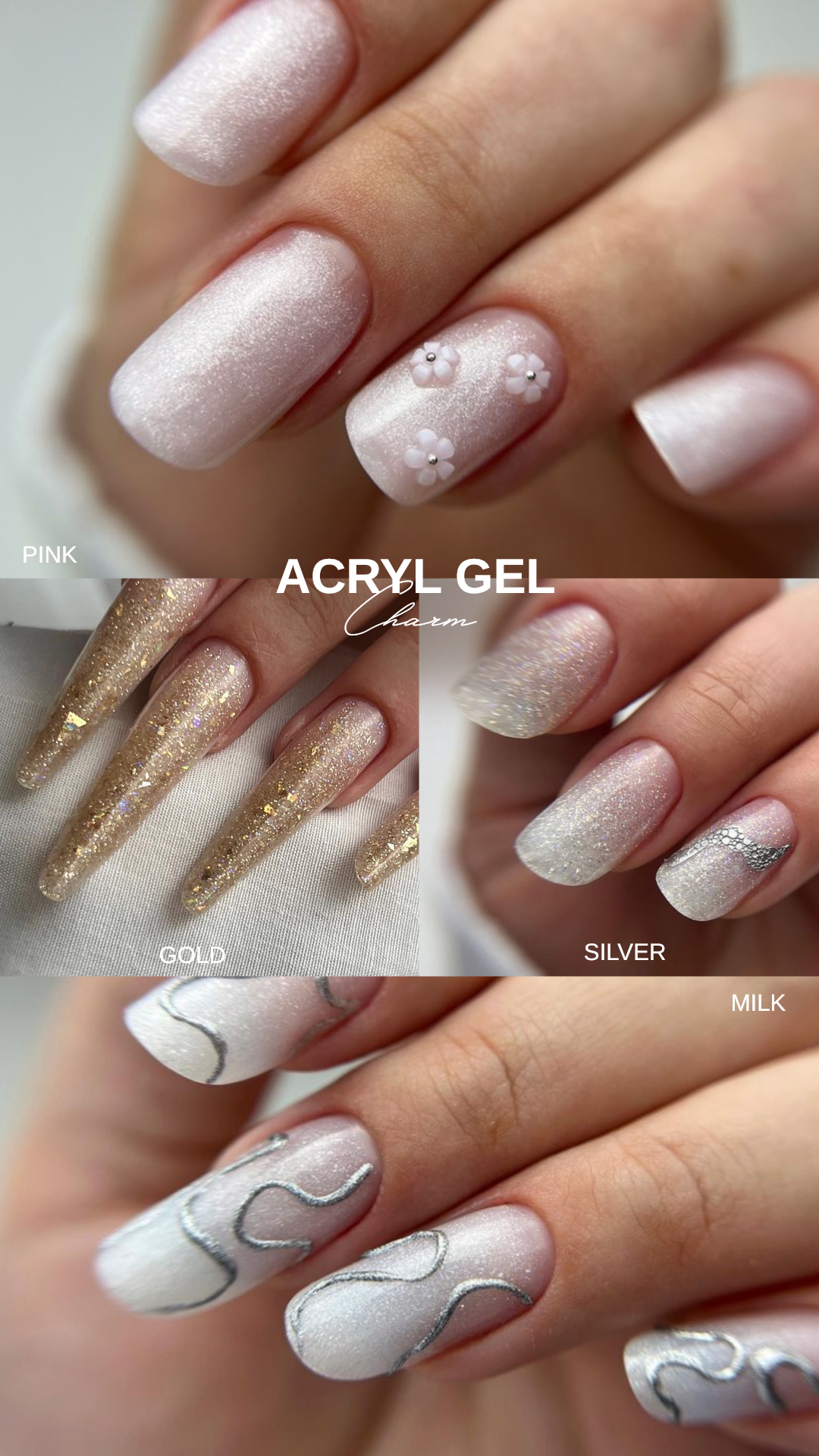 F.O.X Acryl Gel Charm Graphite