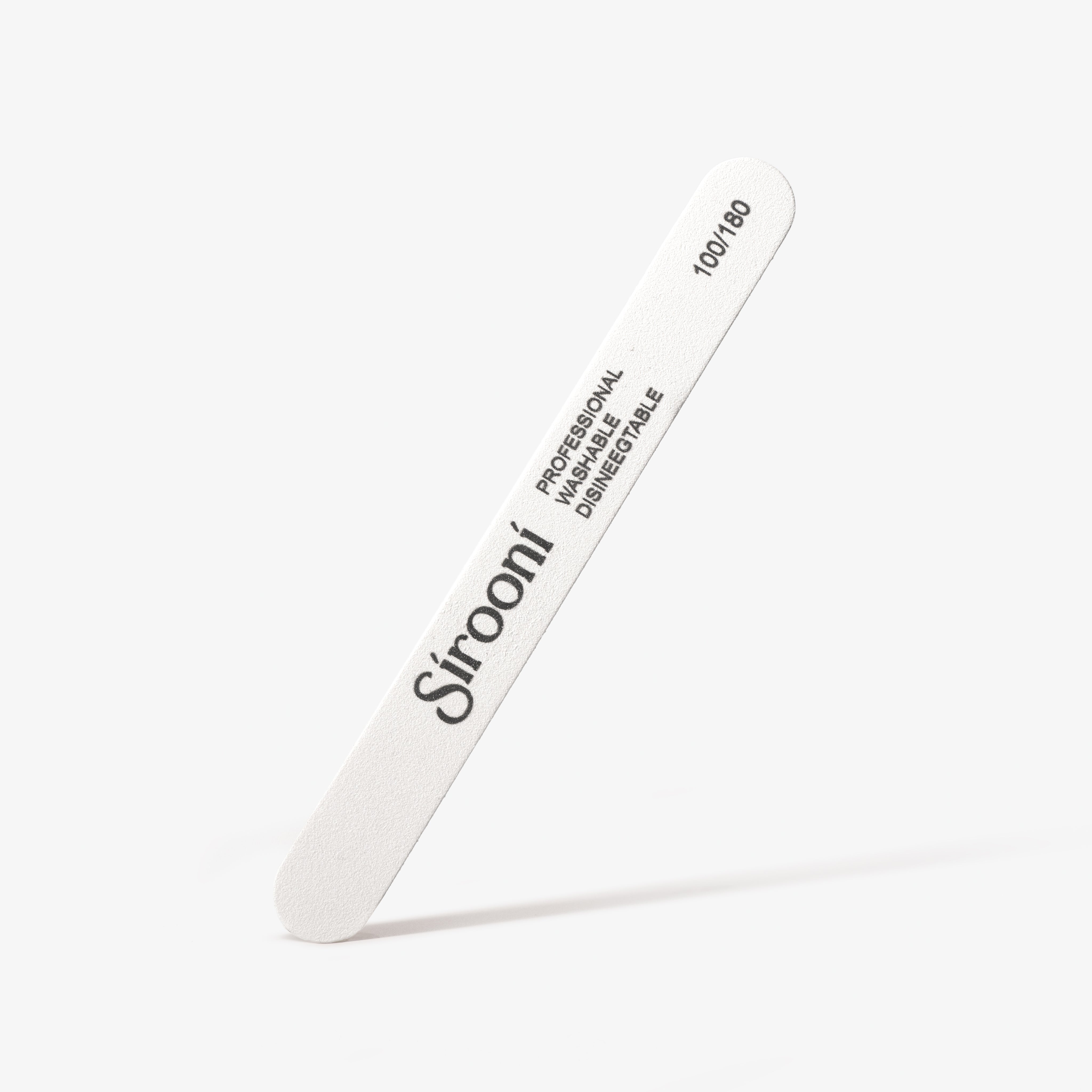 Nail Files Rounded White - 100/180 & 180/240 Grit, 25 PCS
