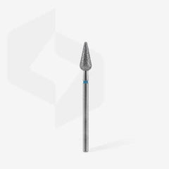 Diamond nail drill bit pointed pear blue EXPERT head diameter 5 mm / working part 12 mm