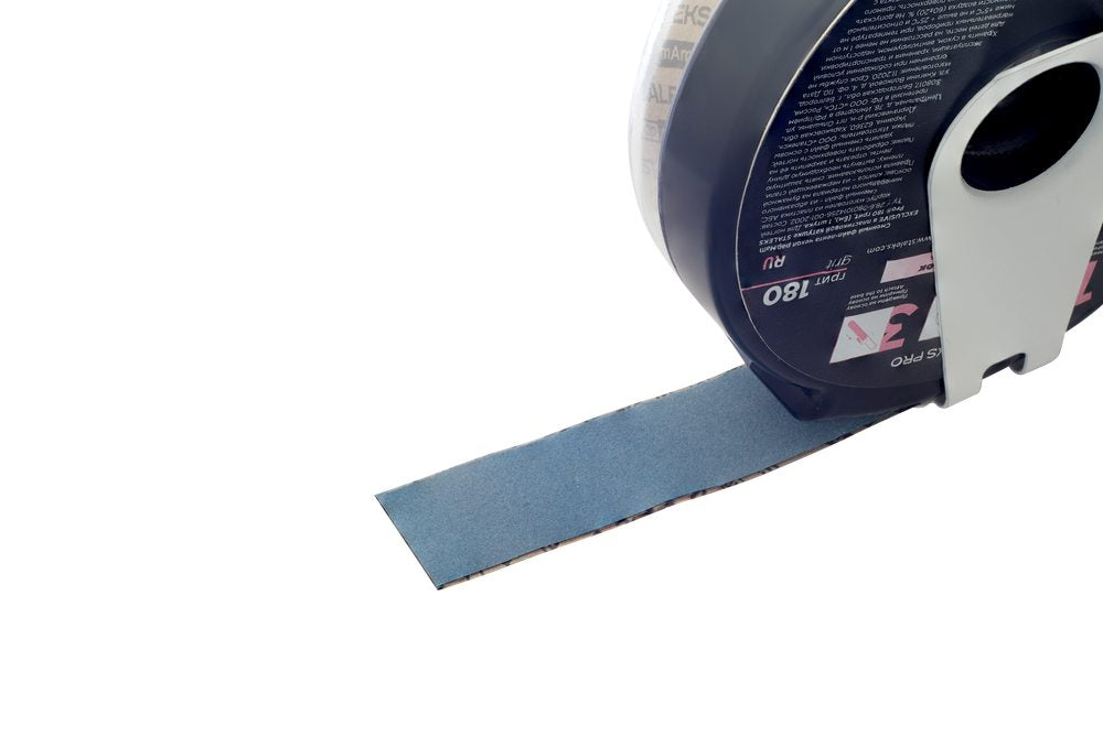 Nail file refill roll papmAm EXCLUSIVE in a plastic case STALEKS PRO 180 grit  (7meters)