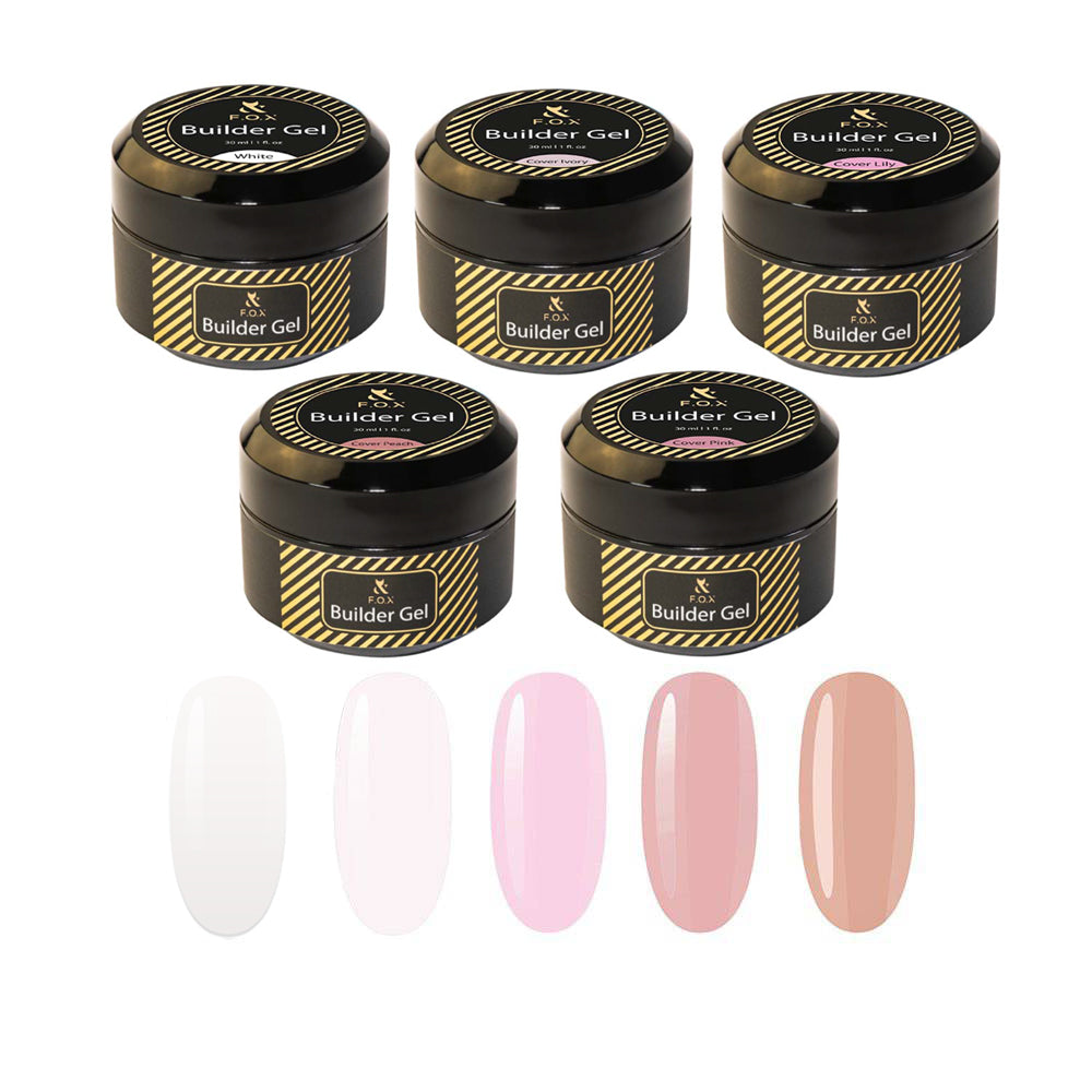 F.O.X Builder Gel Set of 5 (30 ml)