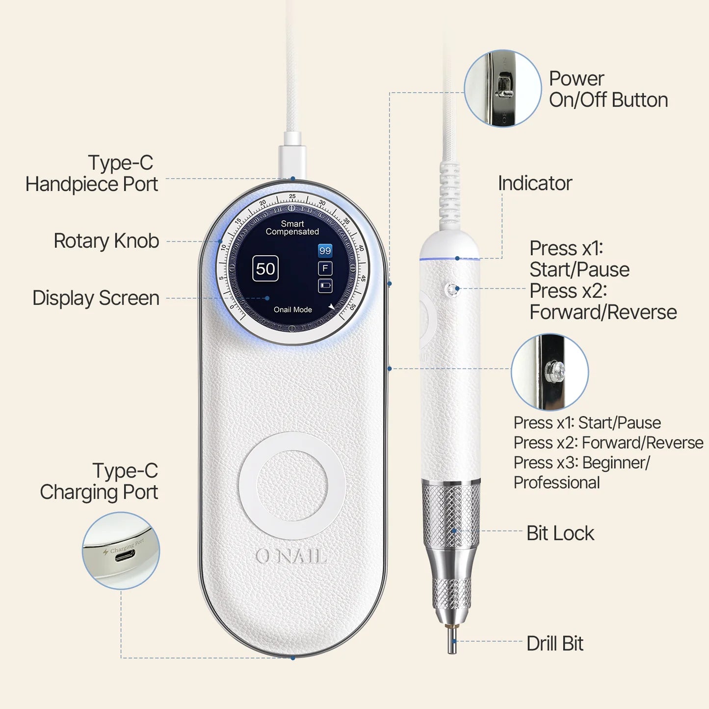 ONAIL Nail Drill Pro Max