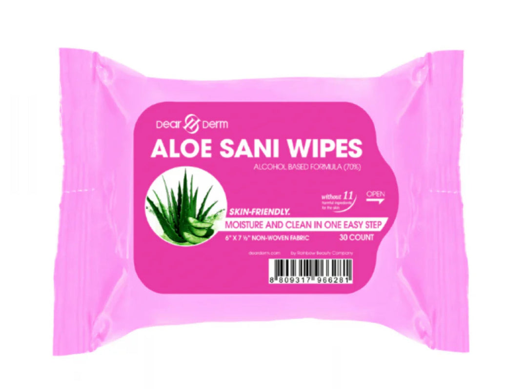 DEARDERM Sanitizer Alcohol Wipes Aloe Vera