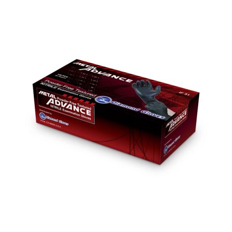 Diamond Gloves Metal Advance IF51 Nitrile Exam Gloves M size