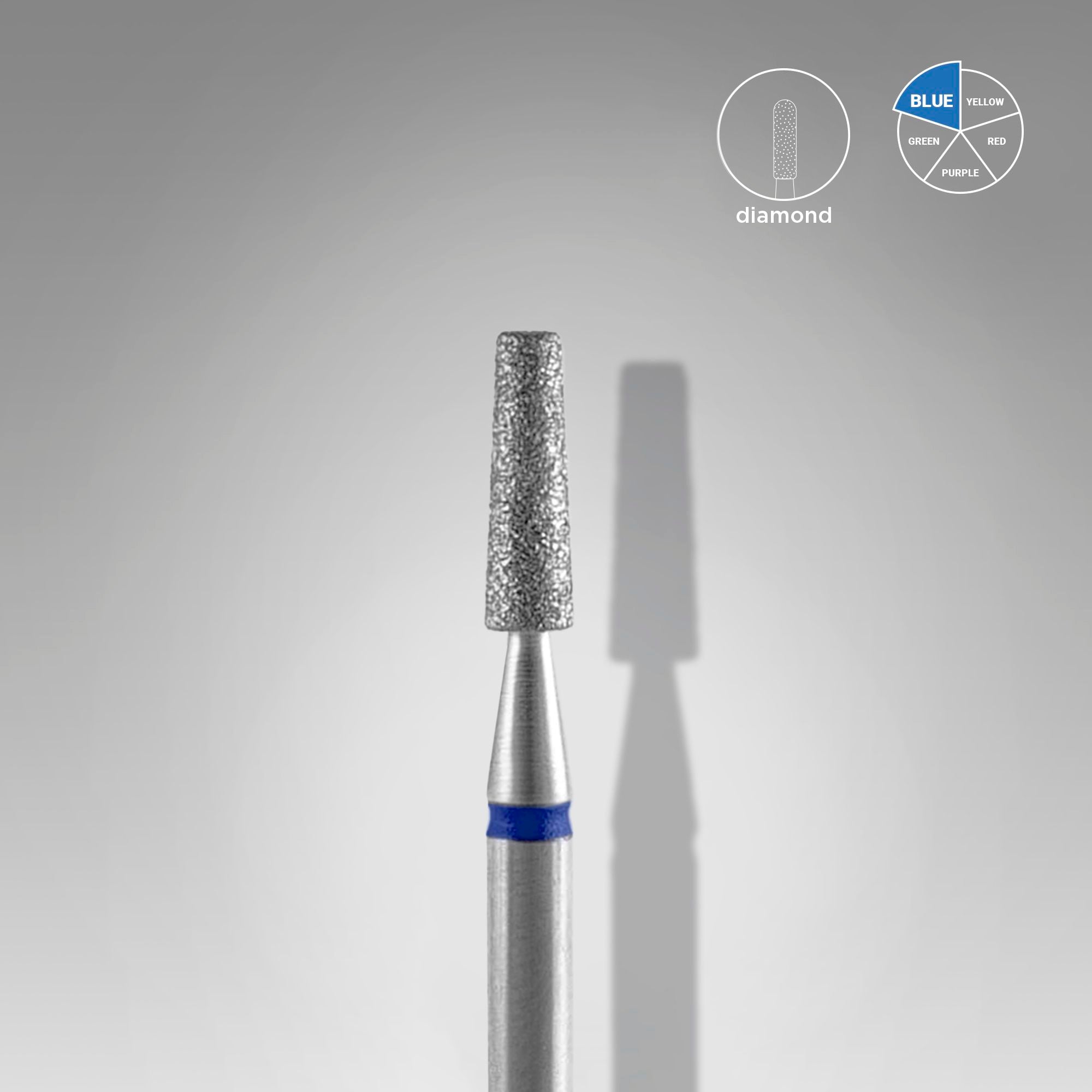 Staleks Diamond nail drill bit "frustum" blue, 1.6 mm
