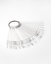 F.O.X Clear Almond Nail Swatch Sticks 50 pcs