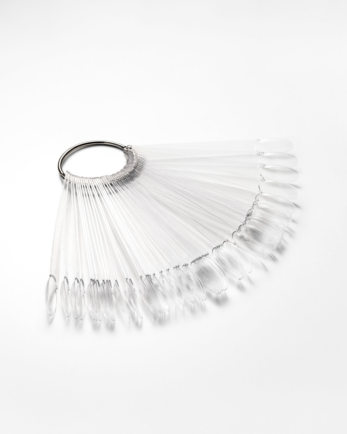 F.O.X Clear Almond Nail Swatch Sticks 50 pcs
