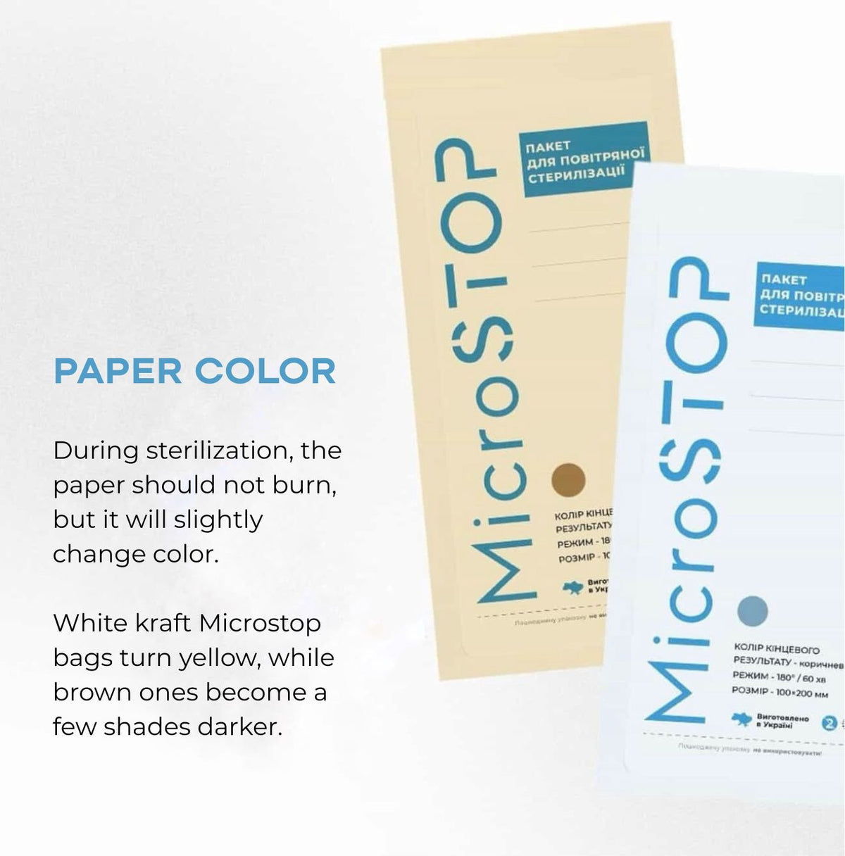MicroSTOP ECO Sterilization Pouches 60x100 mm 100 pcs photo 3
