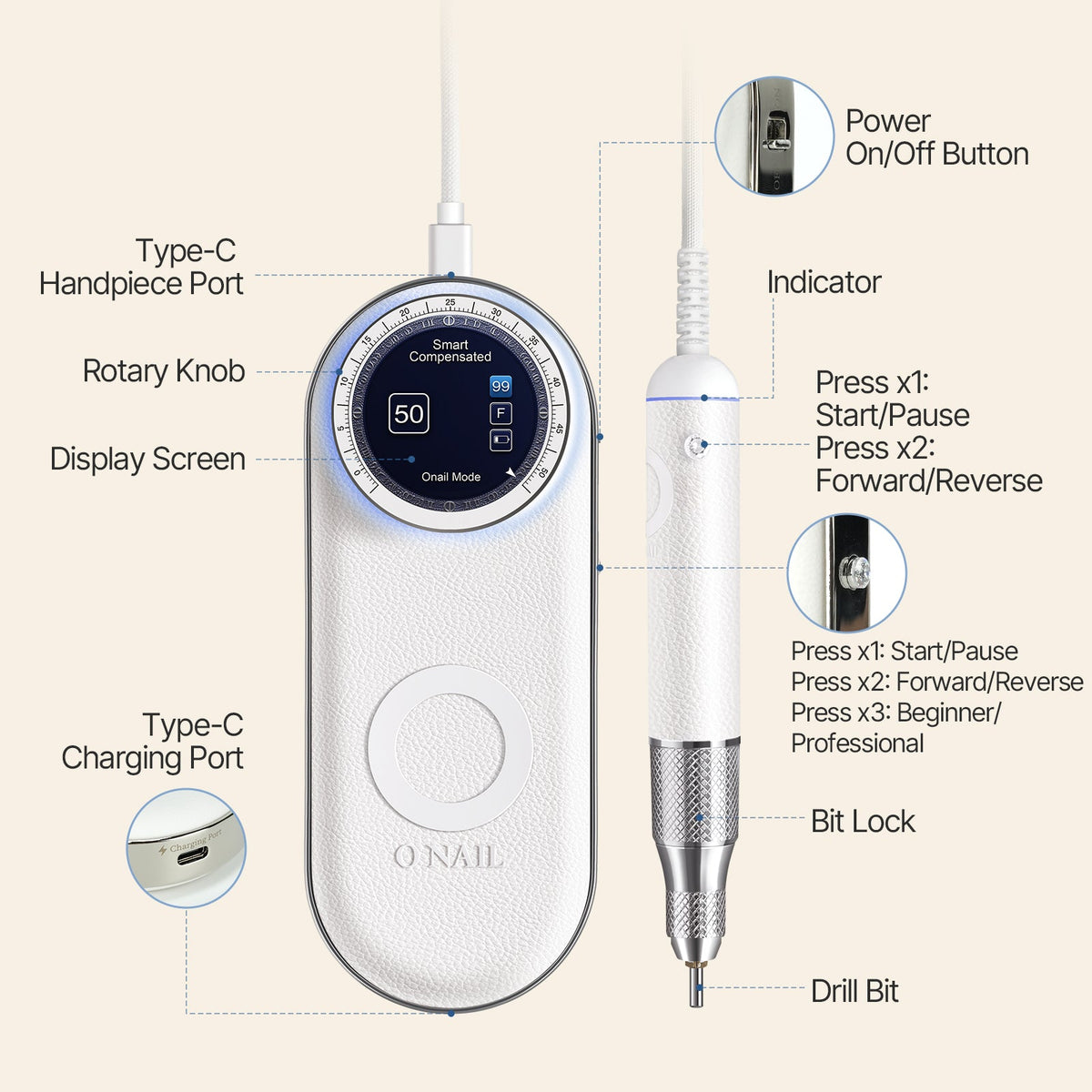 ONAIL Nail Drill Pro Max — gallery image 10