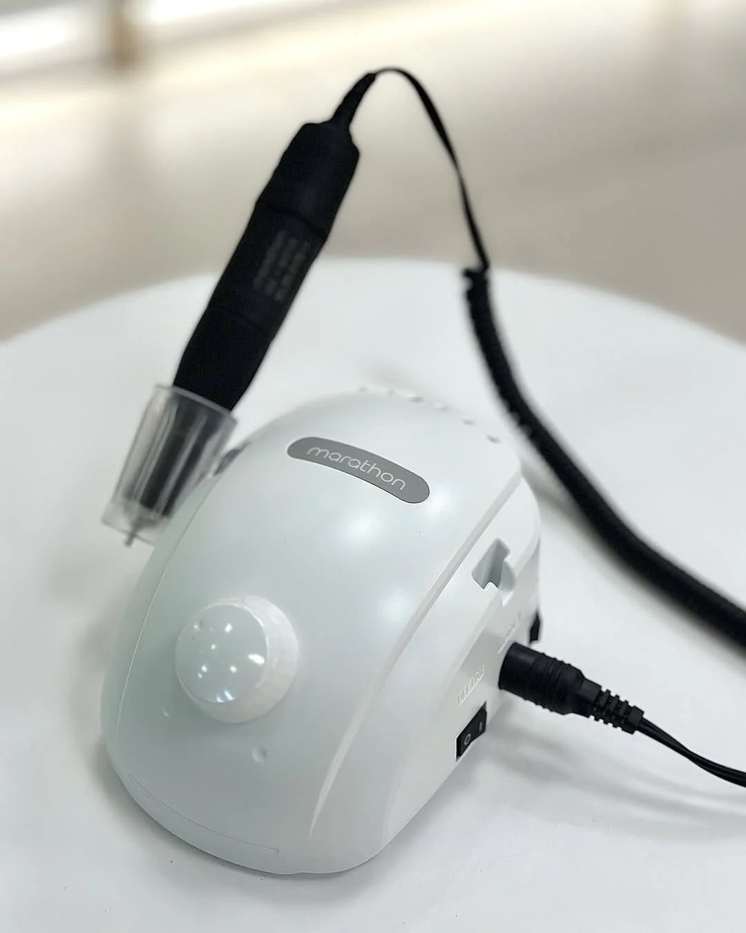 Saeyang Marathon Champion 3 White + H35SP1 35k RPM — Original E-File Nail Drill Machine