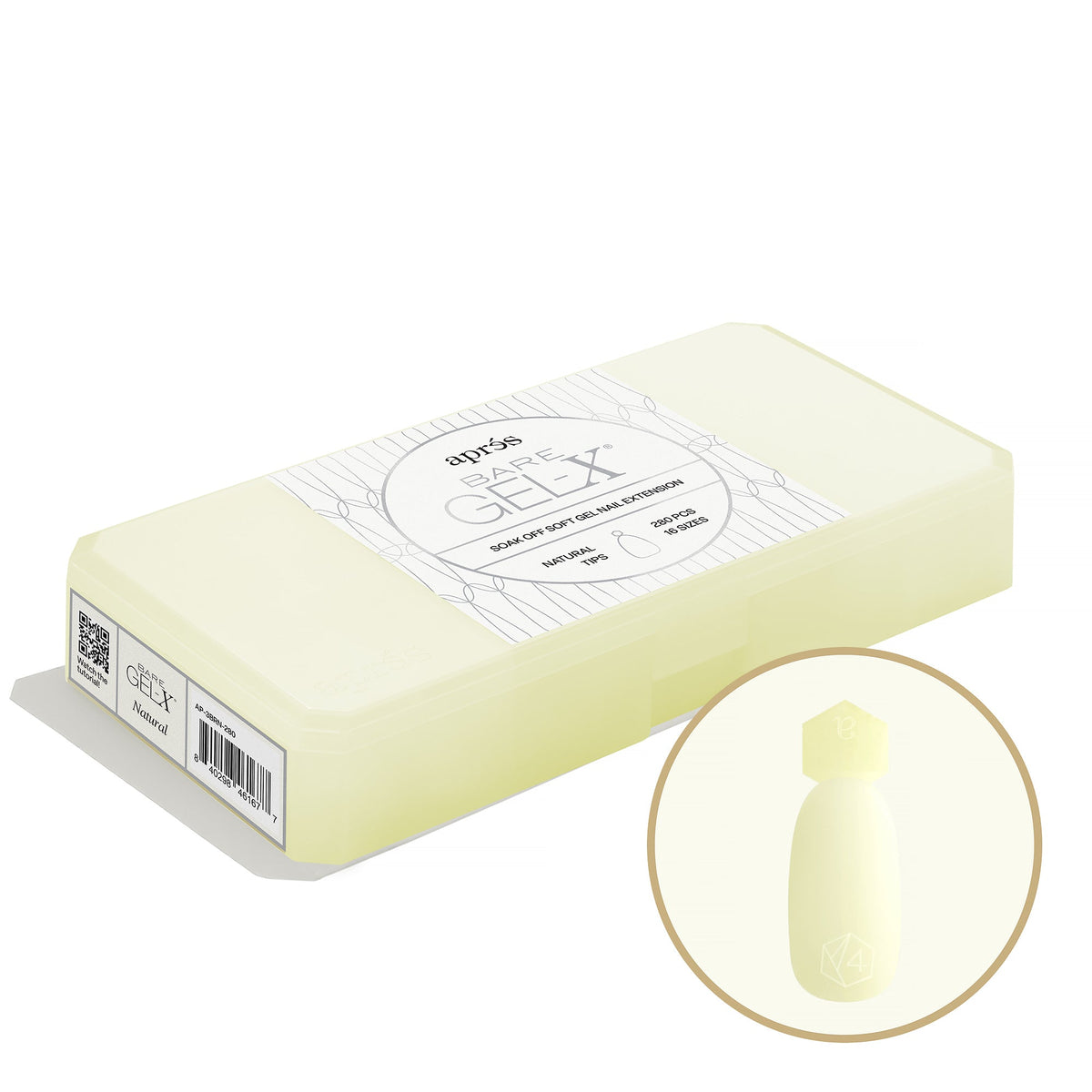 Aprés Bare Gel-X Natural Box of Tips 280 pieces