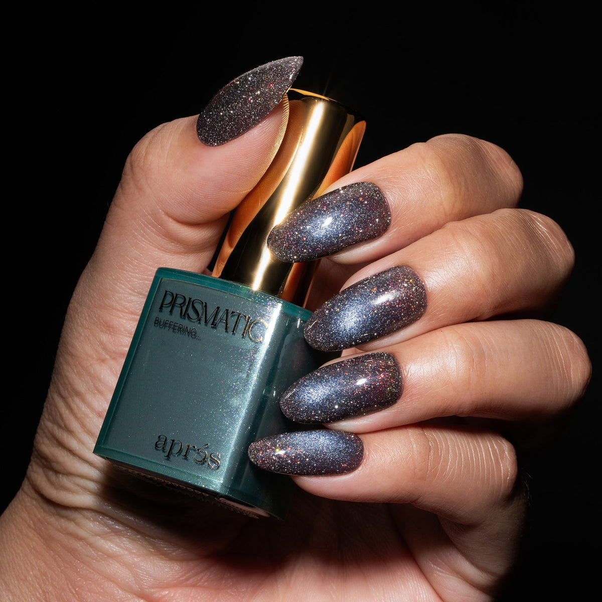 Apres Buffering FG12 Flash Glitter Cat Eye Gel Polish 10 ml