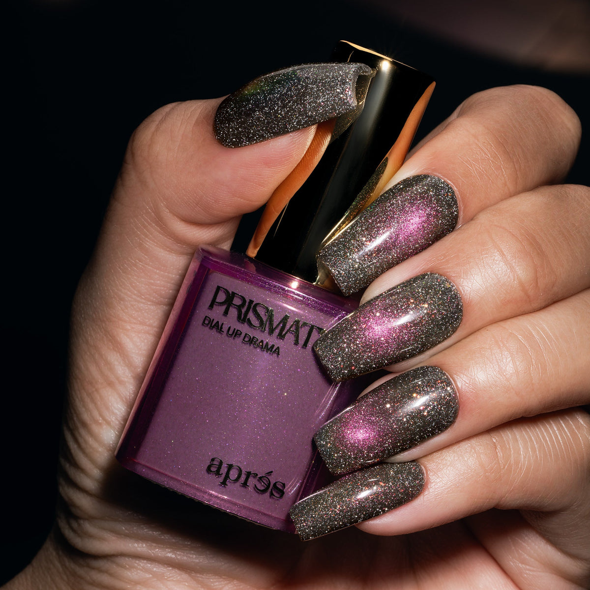 Apres Dial Up Drama FG14 Flash Glitter Cat Eye Gel Polish 10 ml