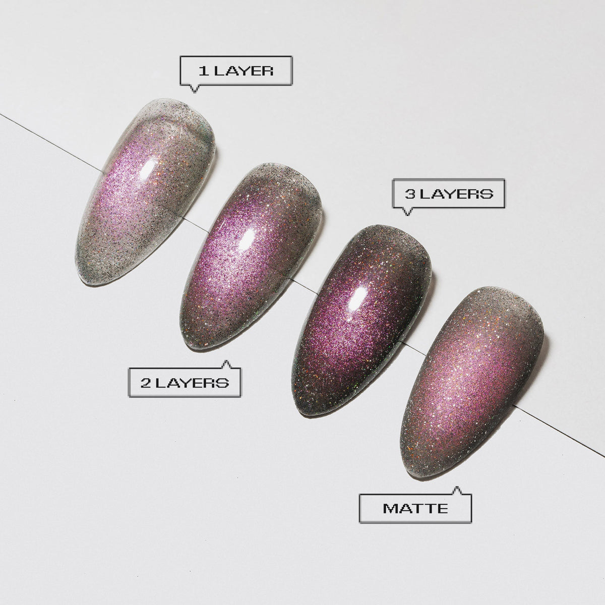 Apres Dial Up Drama FG14 Flash Glitter Cat Eye Gel Polish 10 ml