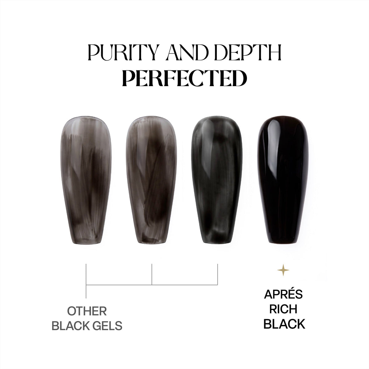 Apres Rich Black Gel Polish 15 ml